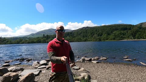 Coniston lake. Lake district. Go pro. Beautiful place.