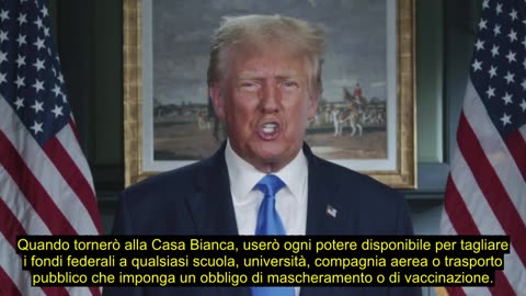 Donald Trump sui vaccini anti covid 19 e mascherine