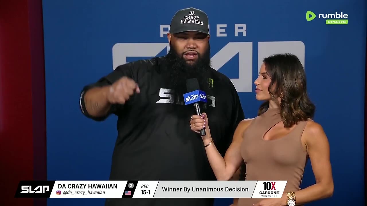 Da Crazy Hawaiian Post-Match Interview | Power Slap 4