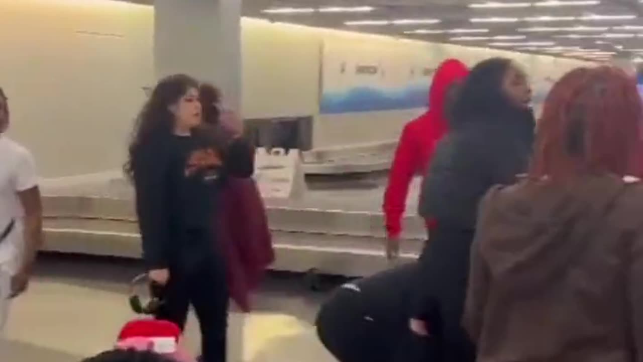 Airport fight at Chicago O'Hare International Airport🍿🍿🍿