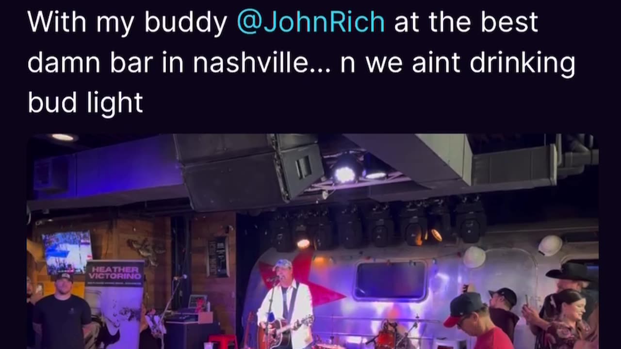 Kash Patel & John Rich in Nashville NOT Drinking Bud Light