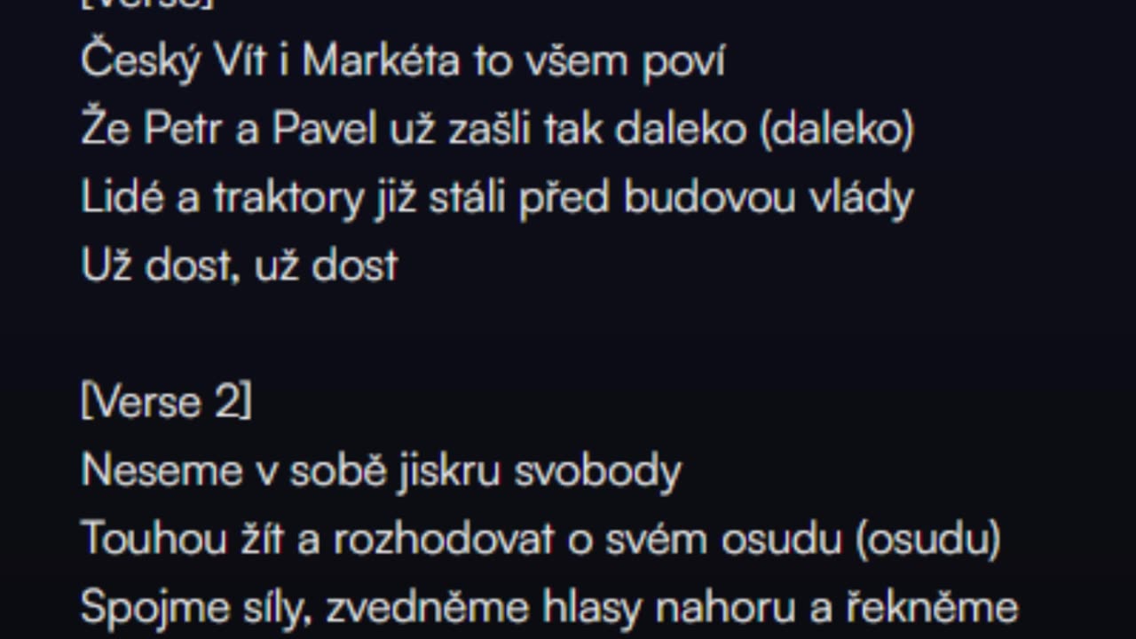 UŽ DOST, rocková píseň