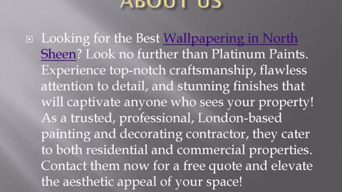 Best Wallpapering in North Sheen