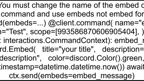 How do I send embeds using interactionspy