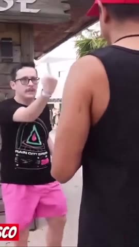 Radical Leftist LOSES IT, Goes After Trump Supporter On Camera