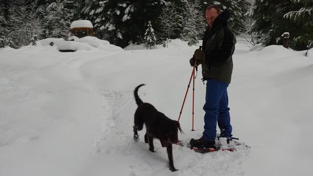 Snow shoeing in Idaho
