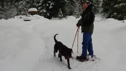 Snow shoeing in Idaho
