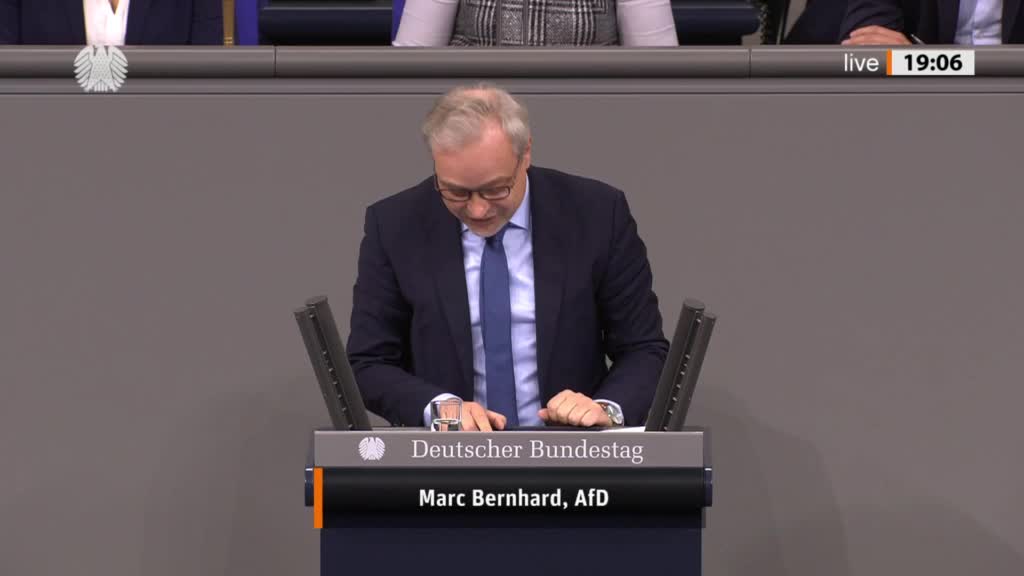 Marc Bernhard Rede vom 09.11.2022 - Erneuerbare Energien im Städtebaurecht