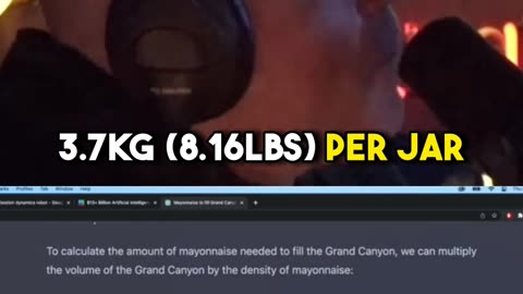How Much Mayonnaise Can Fit In The Grand Canyon? #shorts