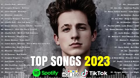 Billboard Hot 100 Songs of 2023 - Miley Cyrus, Ed Sheeran, Maroon 5, Shawn Mendes, Justin Bieber