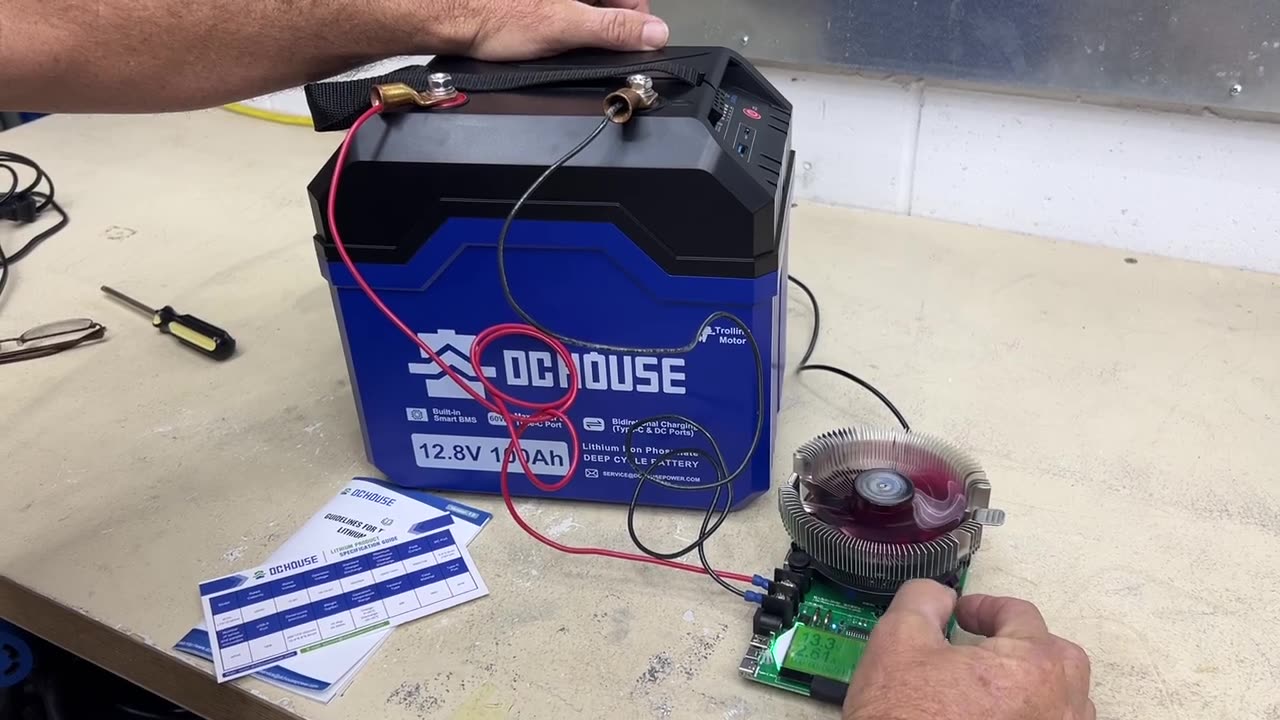 DC HOUSE 100Ah LiFePO4 Battery Review & Capacity Test – Portable Power Solution