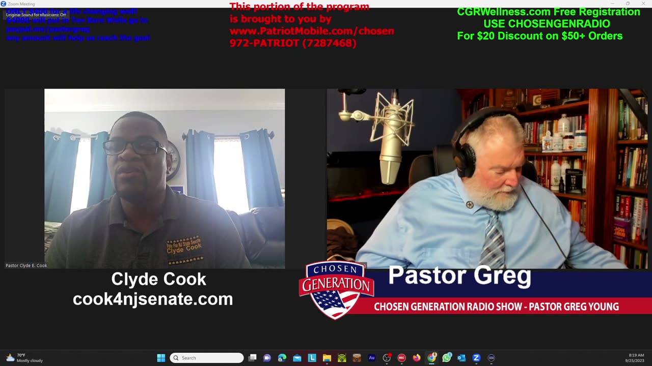 092523 Clyde Cook NJ Senate LD5 Education Family Values Candidate