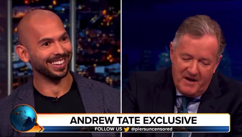 Andrew Tate calls Piers Morgan a hypocrite