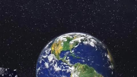 Moon to Beautiful Earth view