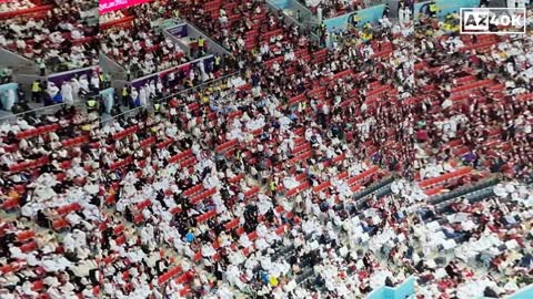 Qatar Fans Left at Half-Time vs Ecuador