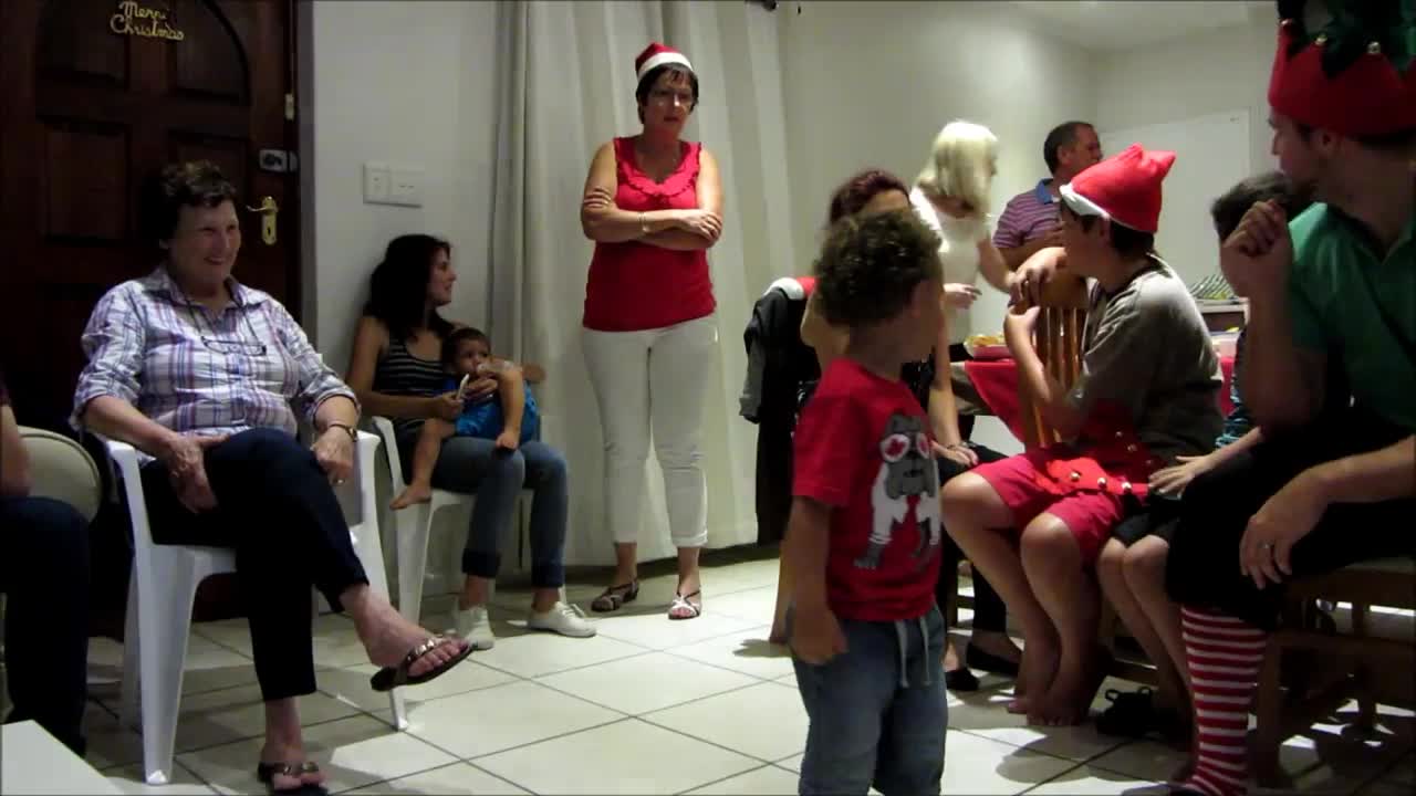 Jones Family Christmas Eve Fun 2014 - Santa came to visit