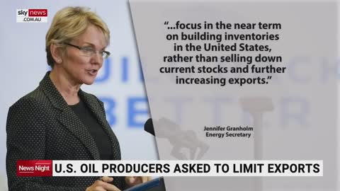 Biden administration asks US oil producers to limit foreign exports