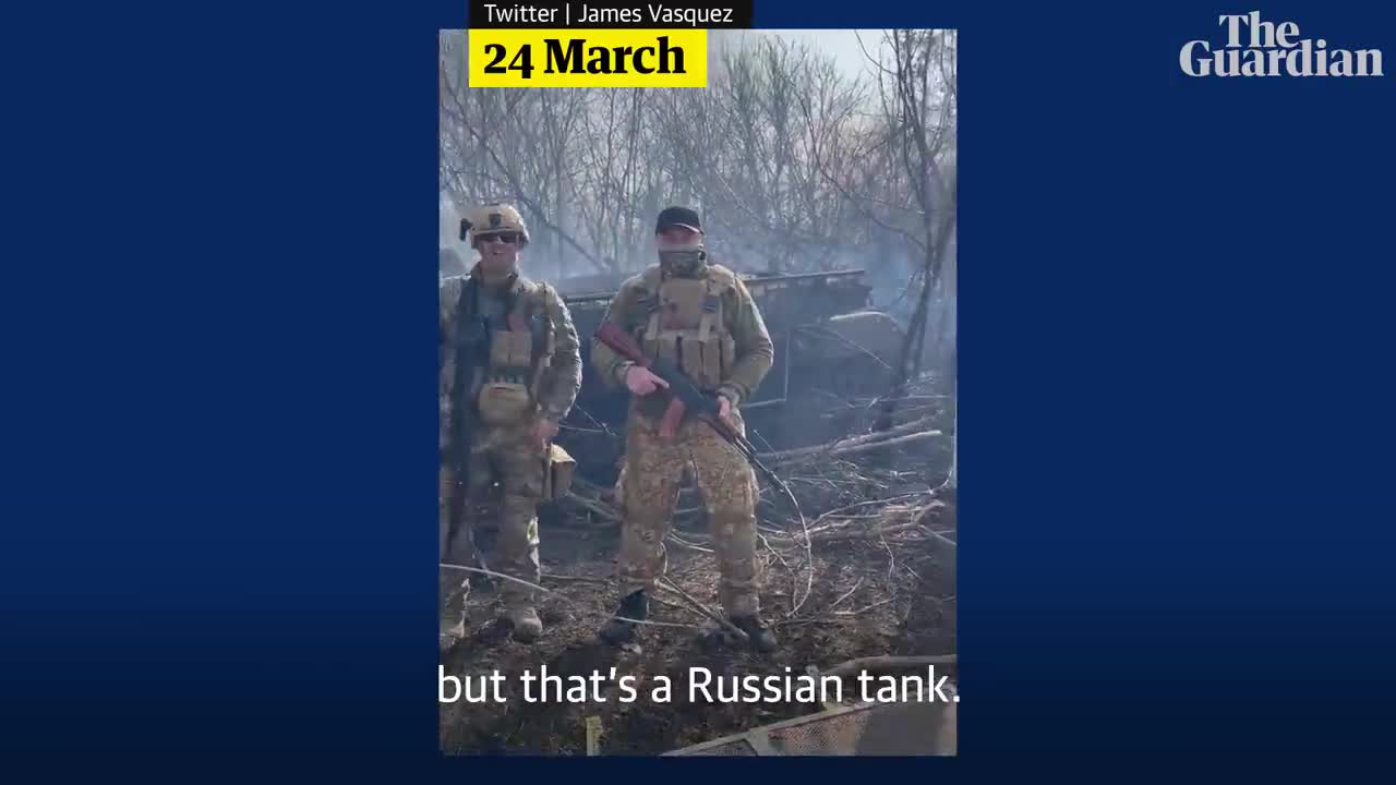 US volunteer soldiers appear in Ukraine frontline footage