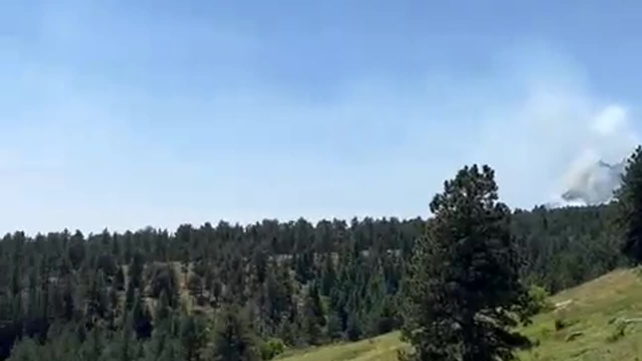 Wildland fire burning on NCAR property in Boulder