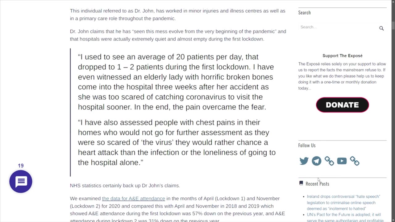 Doctor - “We Were Told to Euthanize Patients to Inflate Covid Death Toll While Hospitals Were Empty”