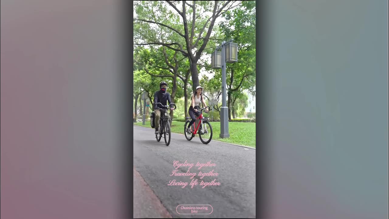 Cycling together, traveling together, loving life together~~~