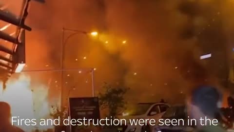 streets of northern Israel after rocket strikes Qassam Brigade fired 12 rockets from Lebanon