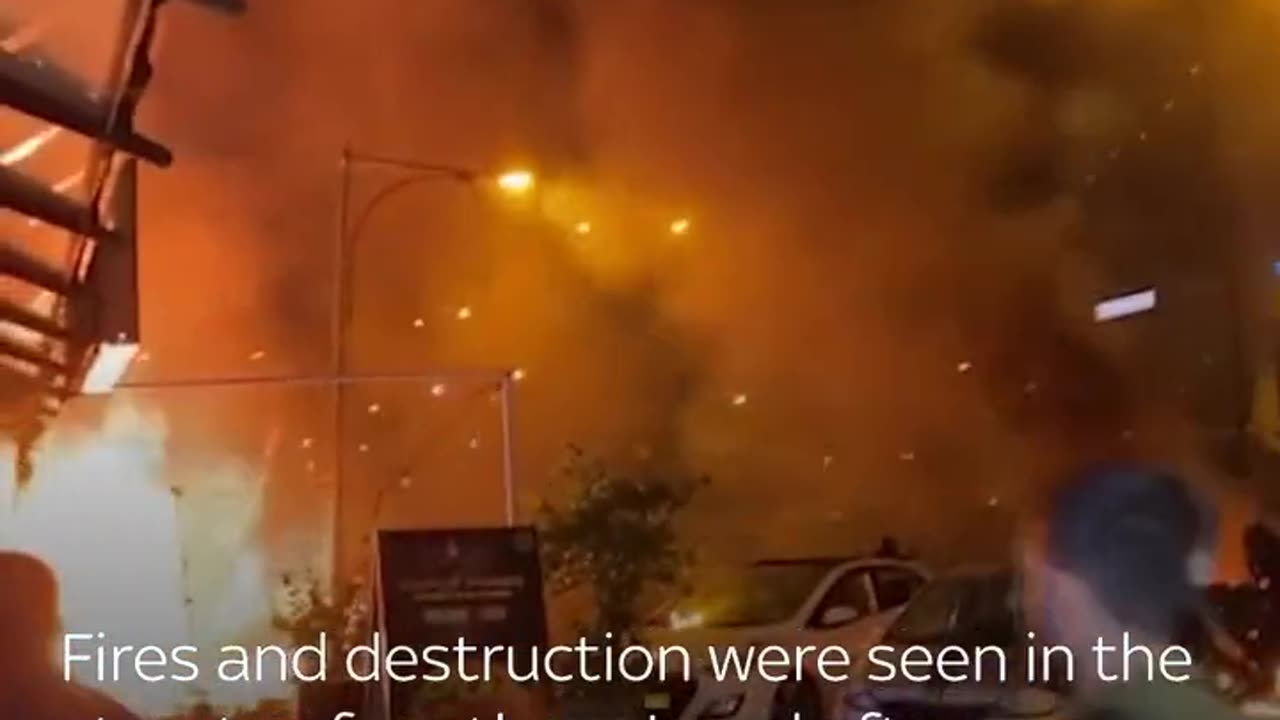 streets of northern Israel after rocket strikes Qassam Brigade fired 12 rockets from Lebanon