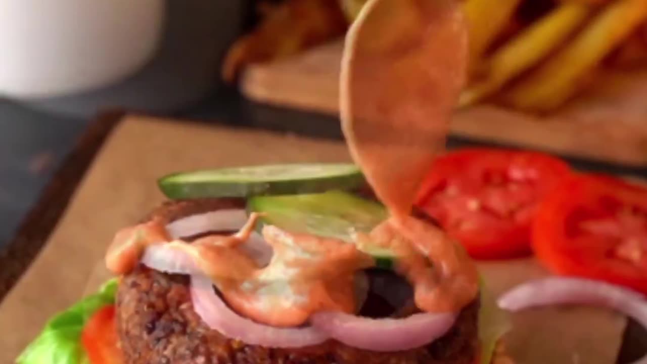 Tasty quinoa red lentil burgers Vegan Recipe