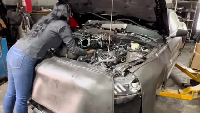 Automobile engine parts repair