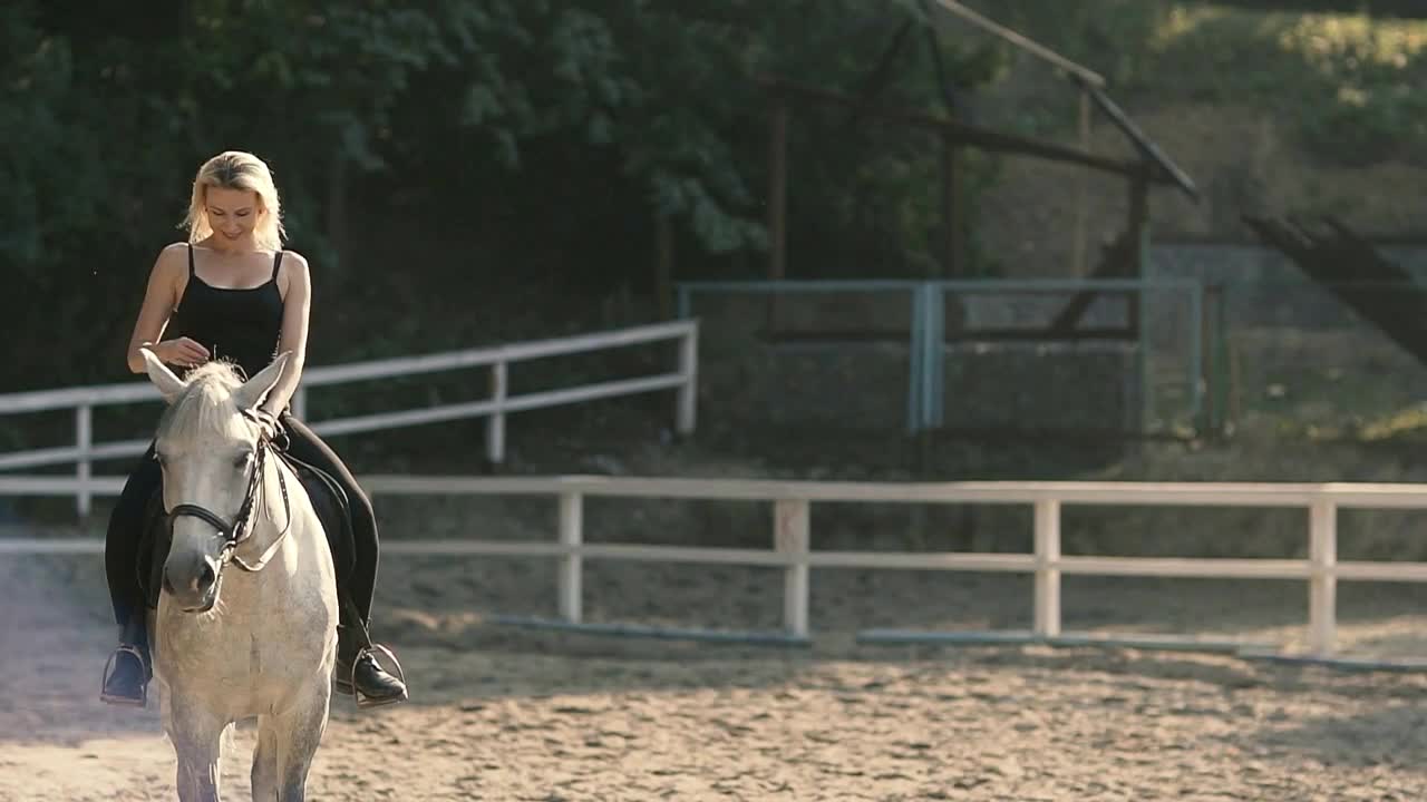 Horse Riding On the Training Ground