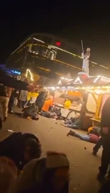 Left wing extremist attack Christian market killing 11, injuring 60. Magdeburg, Germany