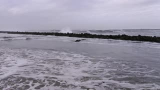 Guy Almost Gets Dragged By A Sneaker Wave On Oregon Beach