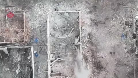 Shelling and Dropping Grenades on Russians in Bakhmut