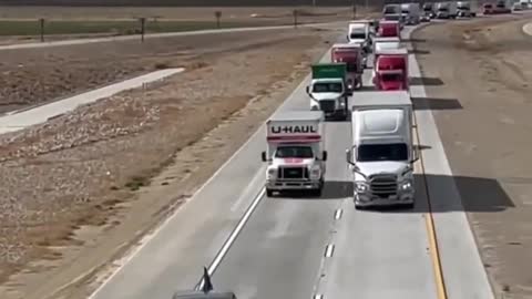 People's Convoy leaving California