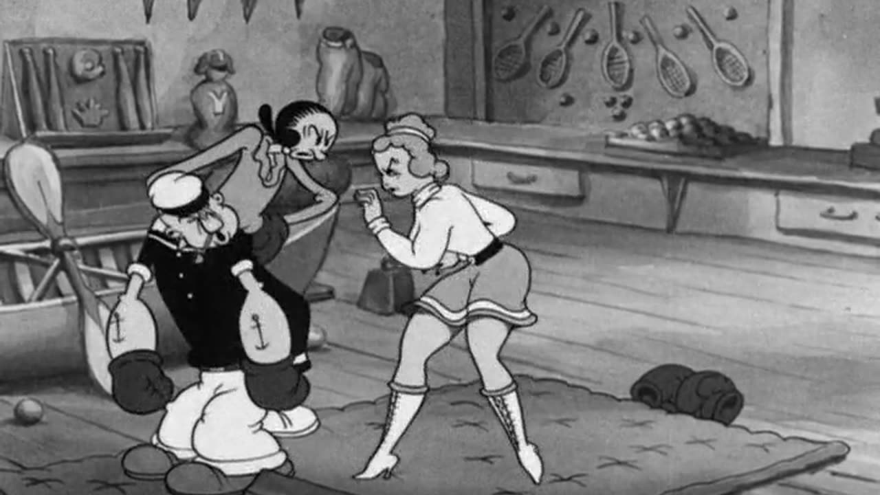 Popeye the Sailor - 1936x09 - Never Kick a Woman