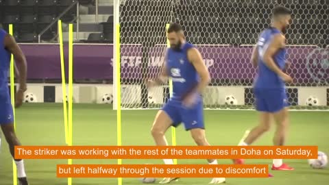 Benzema injured on return to full training for France ahead of Qatar World Cup opener Les Bleus