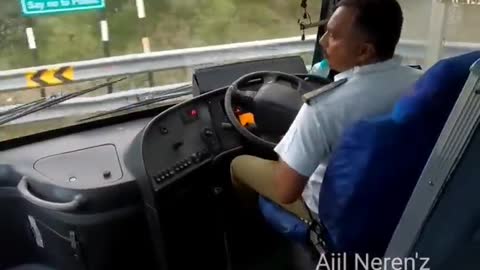 vo Bus Extreme steering action for Extreme Ghat section Turn.