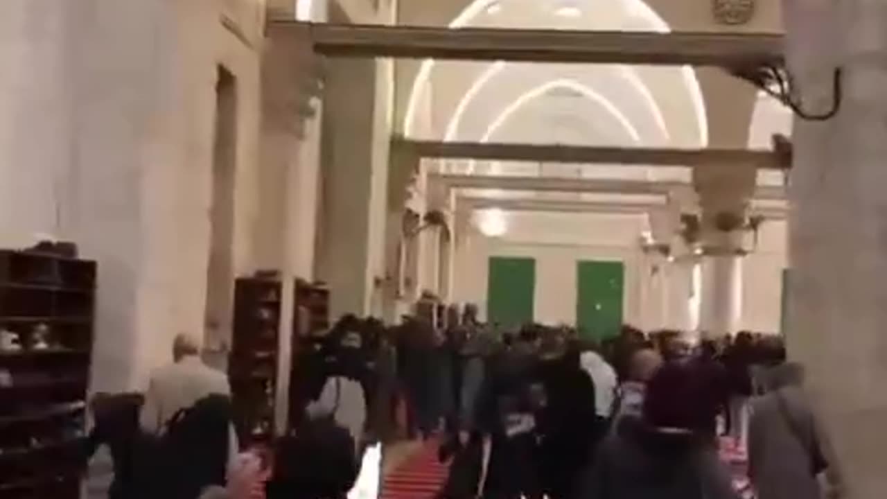 Israel Occupation raid Al Aqsa and attack Muslim worshippers