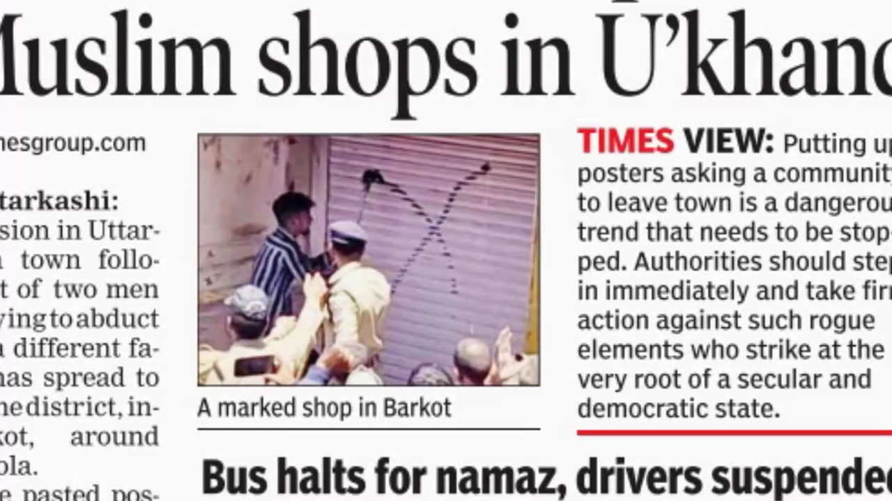 Intolerance and Fear: Muslim Shop Owners Targeted in Uttarakhand