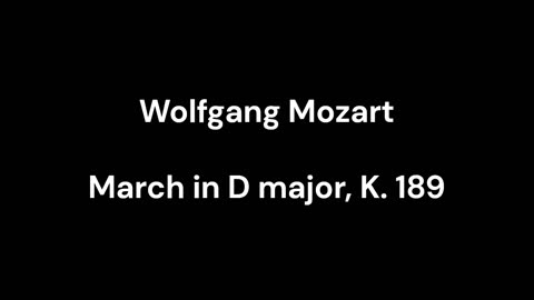March in D major, K. 189