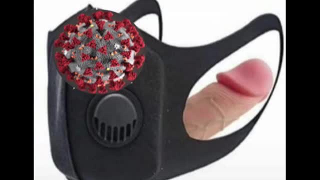 The Herpes-Covid Cock Face Mask