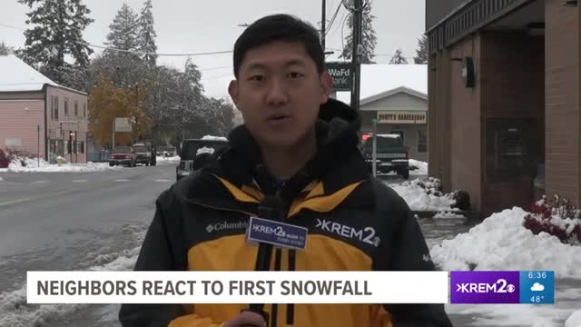 Residents in Deer Park reporting high snow totals in first snowfall of the season