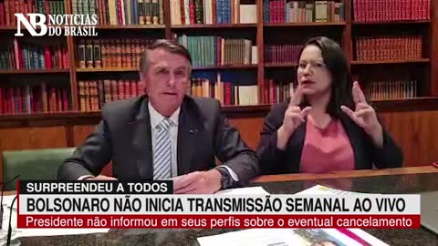 Bolsonaro surpreende e tradicional Live Semanal não é transmitida