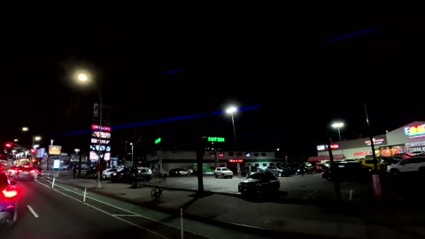 4K New York NYC ASMR Queens at @ at Night (04-06-2023)