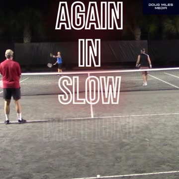EXCELLENT SLICE BACKHAND DROP SHOT!