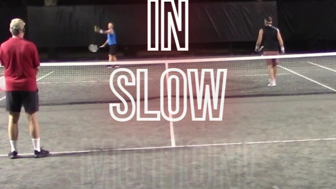 EXCELLENT SLICE BACKHAND DROP SHOT!