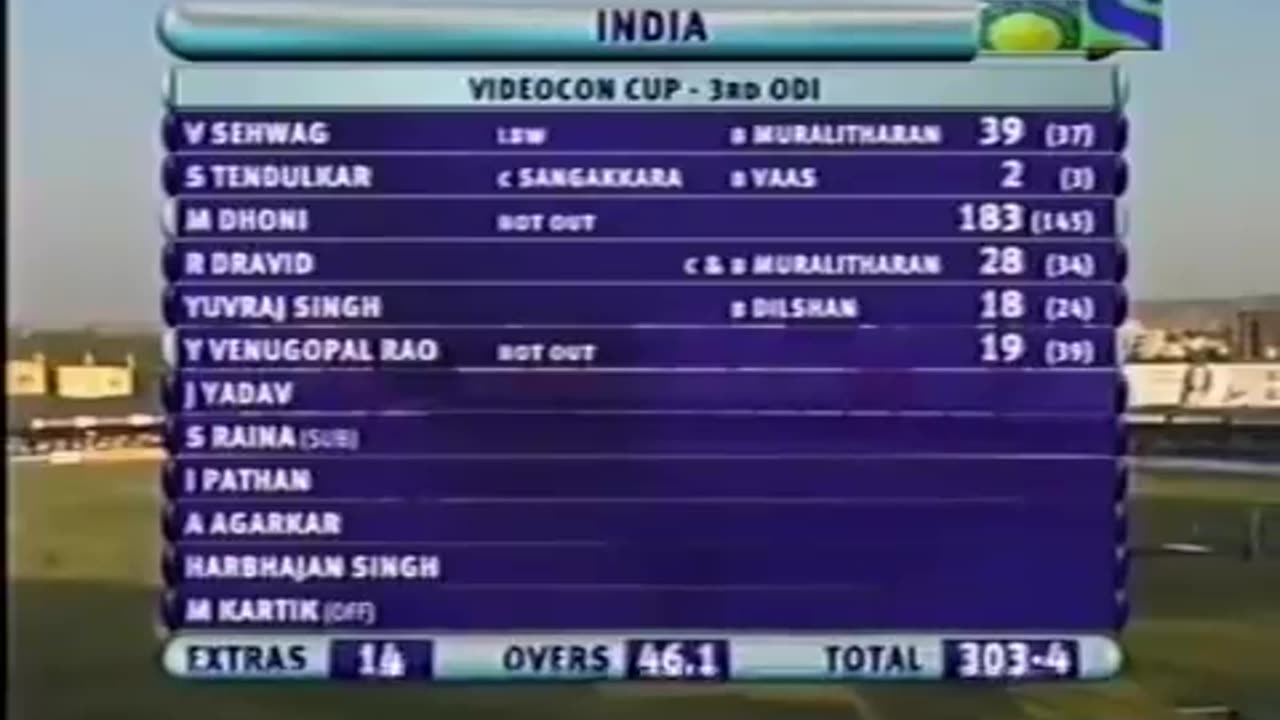 Dhoni vs Sri Lanka best innings of international cricket