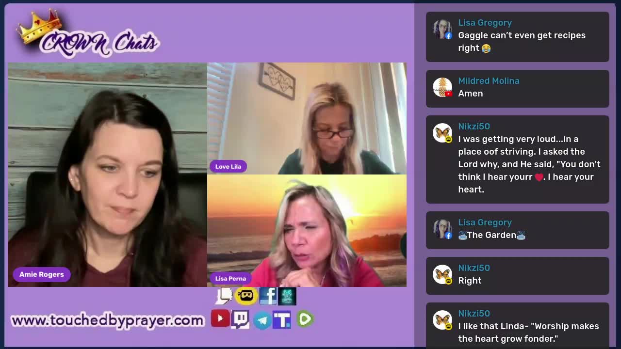 Crown Chats-- Prayer Matters with Amie Rogers and Lila Shaw