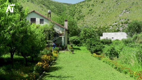 Transforming Former Military Base into Italian Migrant Center Bulldozers at Work