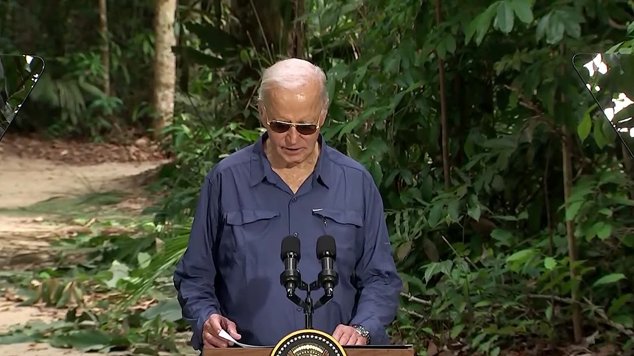 Biden in Amazon rainforest Full Pool Video